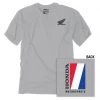 Factory Effex Honda Motorsports T-Shirt -Factory Effex Sales Shop factory effex honda motorsports t shirt grey 1