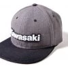 Factory Effex Kawasaki Bold Snapback Hat -Factory Effex Sales Shop factory effex kawasaki bold snapback hat charcoal black 1