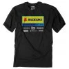 Factory Effex Suzuki Racewear T-Shirt -Factory Effex Sales Shop factory effex suzuki racewear t shirt black 1